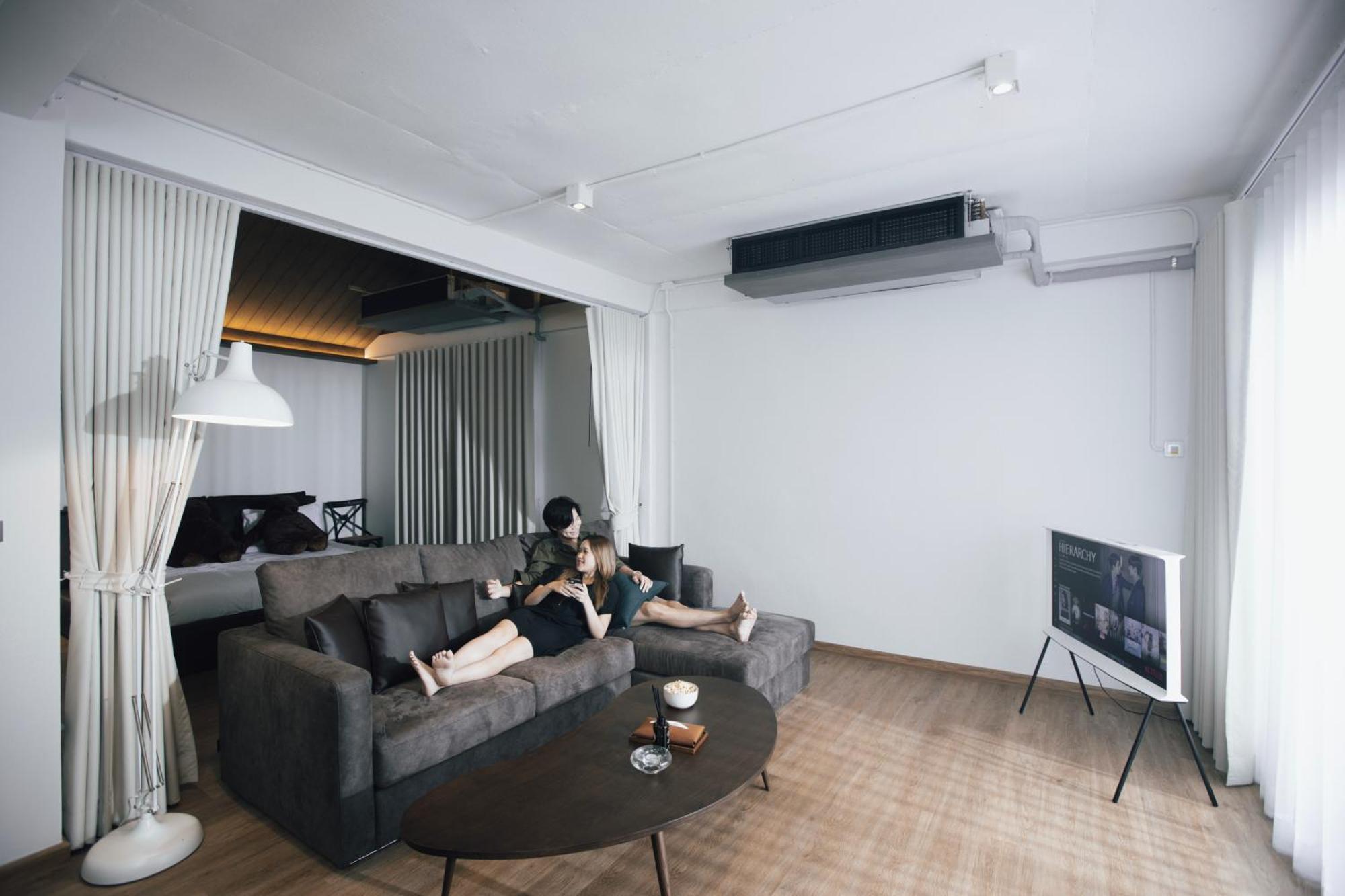 The Lair Bangkok - 3Mins Walk To Icon Siam Apartman Kültér fotó